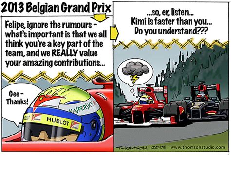 Formula 1 Cartoons and Comics .
